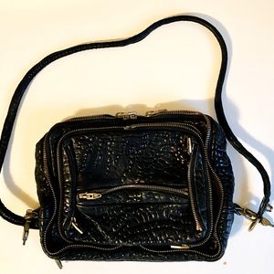 Alexander Wang leather shoulder purse multi zip
